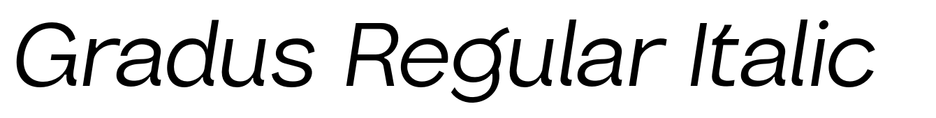 Gradus Regular Italic